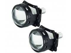 Светодиодные линзы фар + ДХО DriveX BiLED Evolution F1 45W 6000K DRL