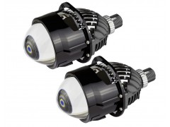 Светодиодные линзы в фары DriveX Bi Led E1 2,5″ 35W 5000K 12V
