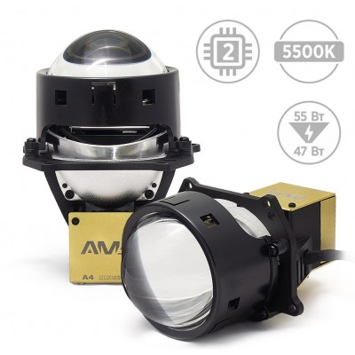Автомобильные светодиодные (LED) линзы AMS ORIGINAL A4 3" F