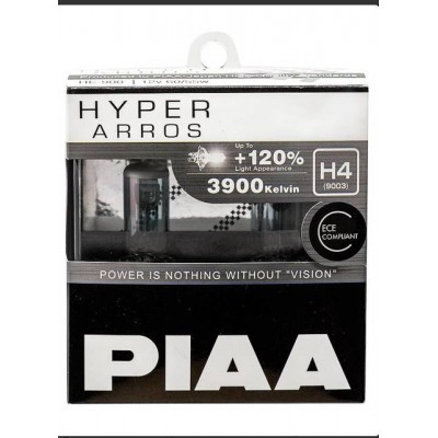 Галогеновые лампы PIAA Н4 HYPER ARROS (3900K)