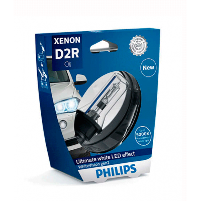 Оригинальная ксеноновая лампа Philips D2R 85126WHV2S1 WhiteVision gen2