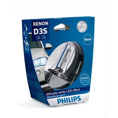 Оригинальная ксеноновая лампа Philips D3S 42403WHV2S1 WhiteVision gen2