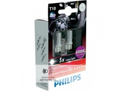 Светодиоды Philips LED T10 6000K X-TremeVision