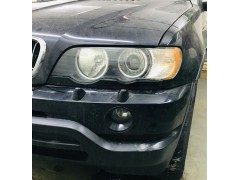 Замена штатных линз BMW X-5 на биксеноновые линзы Galaxy Q5