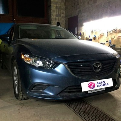 Замена штатных линз Mazda 6 GJ на биксеноновые линзы Galaxy 