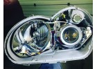 Чистка и перепаковка фары Mercedes C-класса W203