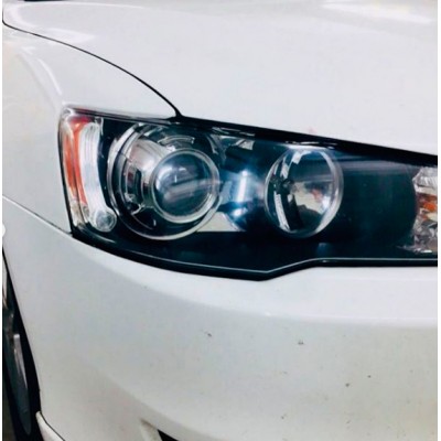 Установка биксеноновых линз Galaxy G5 на Mitsubishi Lancer X