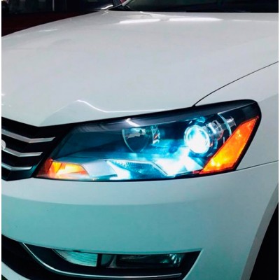 Установка биксеноновых линз Galaxy Q5 на Volkswagen Passat B7 