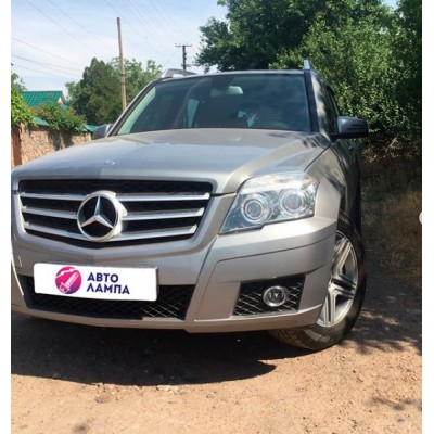 Установка биксеноновых линз GALAXY G5 на Mercedes GLK 