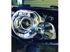 Замена штатных линз  Toyota Sequoia на биксеноновые линзы Galaxy Q5